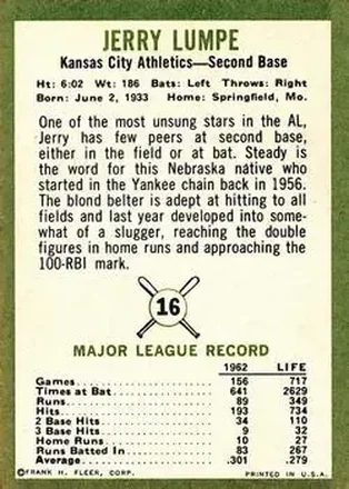 Verso de Jerry Lumpe