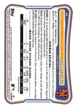 Back of Jonah Tong