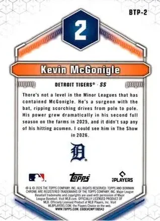 Kevin McGonigle Rückseite
