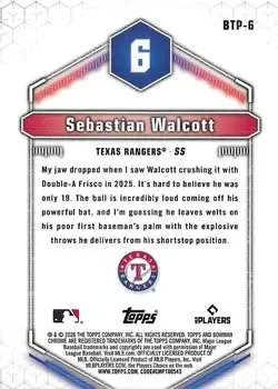 Back of Sebastian Walcott