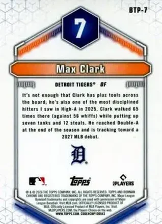 Max Clark back