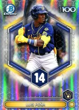 2026 Bowman #BTP-14 Bowman Scouts' Top 100 Luis Peña