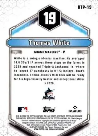Thomas White Rückseite