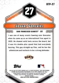 Back of Josuar Gonzalez