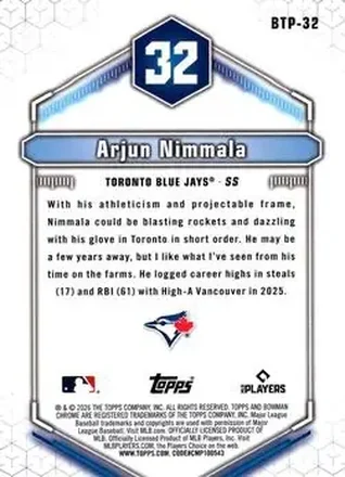 Arjun Nimmala Rückseite