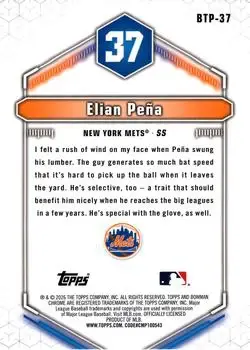 Back of Elian Peña