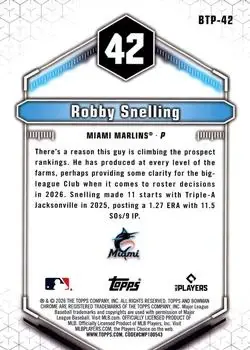 Back of Robby Snelling