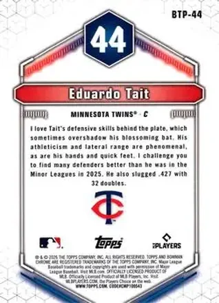 Verso de Eduardo Tait