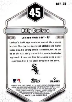 Back of Billy Carlson