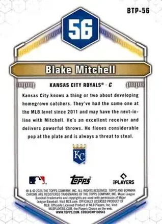 Verso de Blake Mitchell