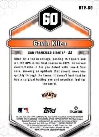 Gavin Kilen 裏面
