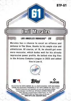 Back of Emil Morales