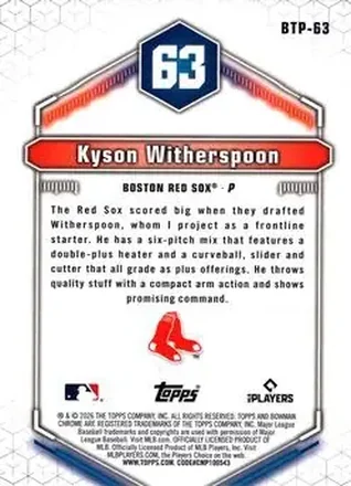Verso de Kyson Witherspoon