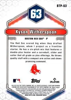 Back of Kyson Witherspoon