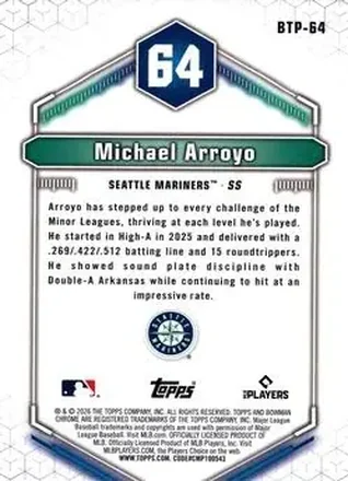 Verso de Michael Arroyo