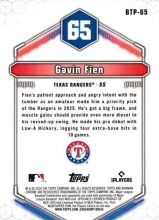 Verso de Gavin Fien