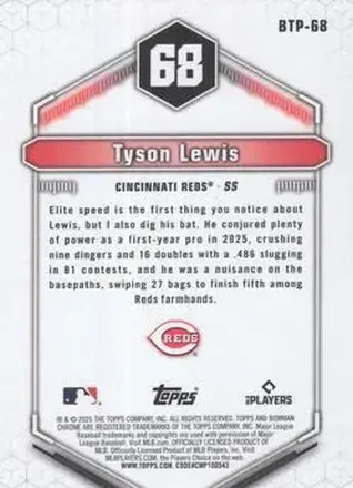 Verso de Tyson Lewis