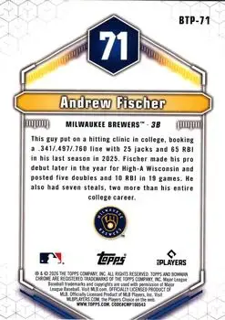 Back of Andrew Fischer
