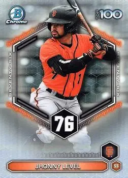 2026 Bowman #BTP-76 Bowman Scouts' Top 100 Jhonny Level