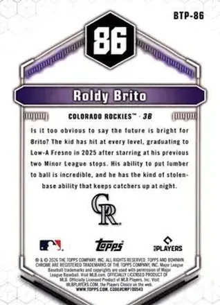 Verso de Roldy Brito