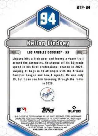 Kellon Lindsey Rückseite