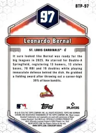 Reverso de Leonardo Bernal