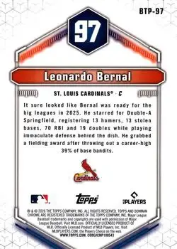 Back of Leonardo Bernal