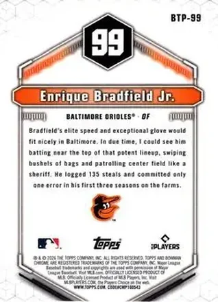 Enrique Bradfield Jr. back