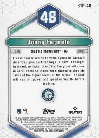 Jonny Farmelo back