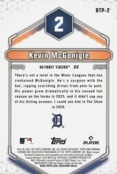 Back of Kevin McGonigle