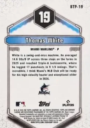 Thomas White Rückseite