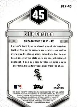 Back of Billy Carlson