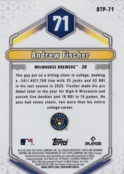 Back of Andrew Fischer