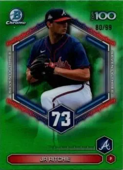 2026 Bowman #BTP-73 Bowman Scouts' Top 100 Green Refractors JR Ritchie