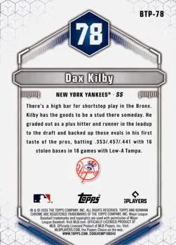 Back of Dax Kilby