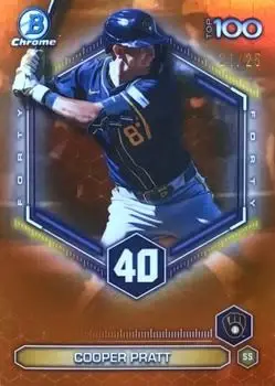 2026 Bowman #BTP-40 Bowman Scouts' Top 100 Orange Refractors Cooper Pratt