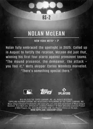 Verso de Nolan McLean