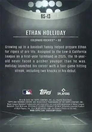 Ethan Holliday Rückseite