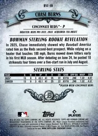 Reverso de Chase Burns