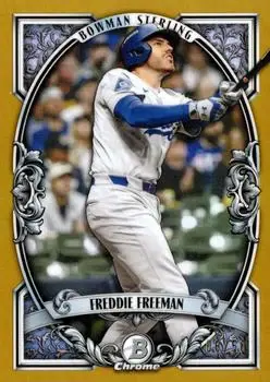 2026 Bowman #BST-2 Bowman Sterling Gold Refractors Freddie Freeman