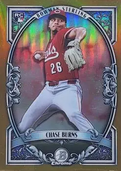 2026 Bowman #BST-10 Bowman Sterling Gold Refractors Chase Burns