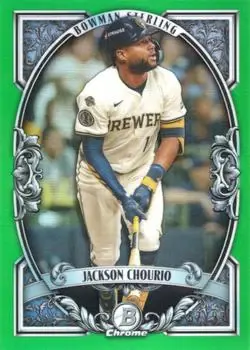 2026 Bowman #BST-1 Bowman Sterling Green Refractors Jackson Chourio