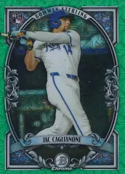 2026 Bowman #BST-14 Bowman Sterling Mojo Green Refractors Jac Caglianone