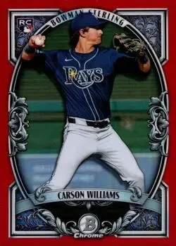 2026 Bowman #BST-15 Bowman Sterling Red Refractors Carson Williams