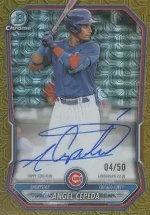 Chrome Autographs Mojo Gold Refractors
