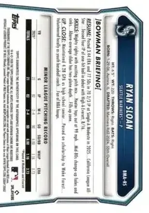 Reverso de Ryan Sloan