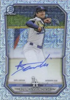 2026 Bowman #BMA-ASE Chrome Autographs Mojo Refractors Adam Serwinowski