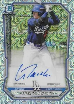 2026 Bowman #BMA-CD Chrome Autographs Mojo Refractors Charles Davalan