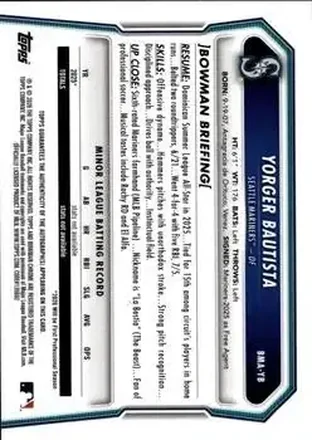 Yorger Bautista 背面