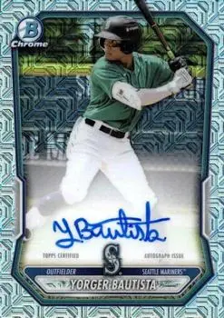 2026 Bowman #BMA-YB Chrome Autographs Mojo Refractors Yorger Bautista